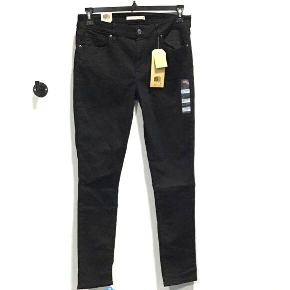 Levi's 711 Skinny Jeans in Black - Size 12 - NWT - Picture 2 of 8